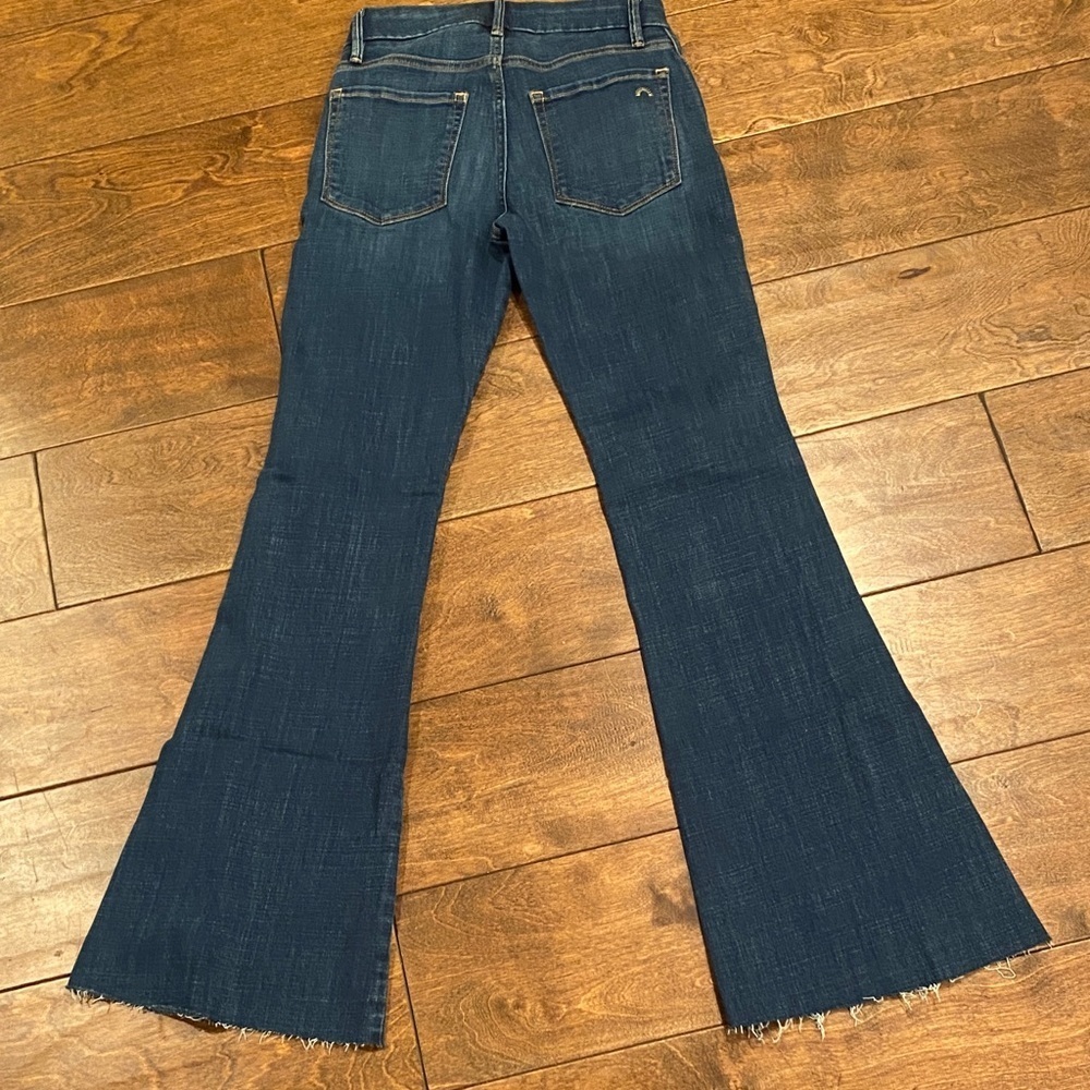 Dark Blue Porter Blue Jolene Sustainable Flare Jeans for Women - Picture 5 of 13